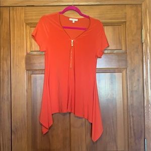 Women's zipper detail Top